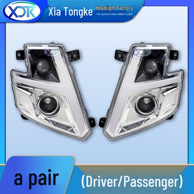 HOWO V5/V7 LED Projector Crystal Headlight Assembly - Waterproof & Anti-fog.