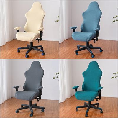 Polar Fleece Office Chair Cover Stretch Spandex Gaming Chair Covers Armchair Slipcovers For Computer Chairs Housse De Chaise
