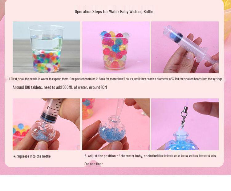 Kids' Handmade Wishing Sand Bottle DIY Set - Unbreakable Mini Pendant Bottles