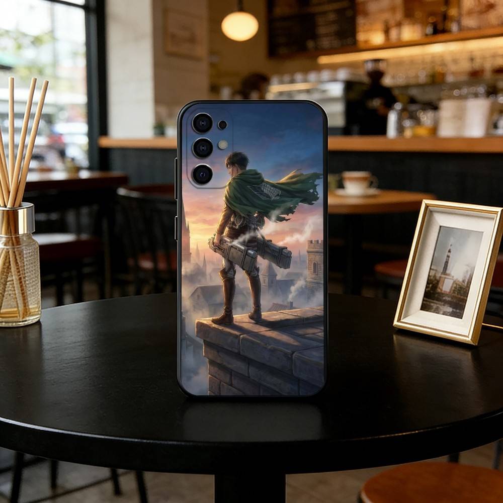 Anime Attack on Titan Phone Case For Samsung S25,S24,S21,S22,S23,S30,Ultra,S20,Plus,Fe,Lite,Note,10,Black Cover