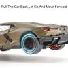 1:24 Aventador SVJ63 Revuelto Toy Car Model Alloy Diecast Sound Light Pull Back Doors Opened Vehicles Models Toys Collection