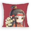 Grandmaster of DDemonic CCultivation PillowCase Antidustmite Pillowcase Invisible Zipper Silky Short Plush Sofa Cushion Cover