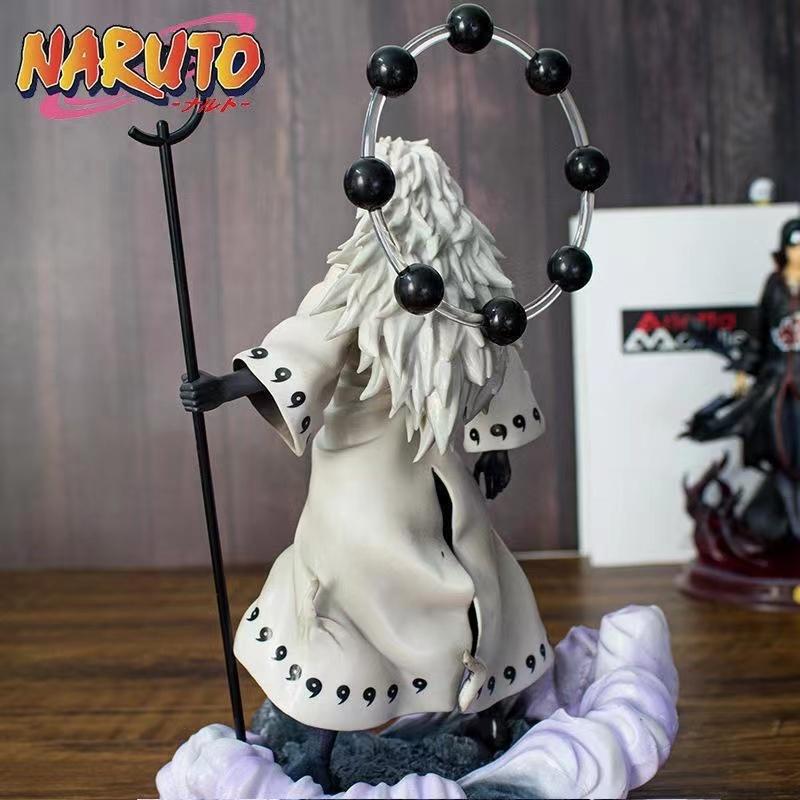 Naruto Anime Model Model 28cm Uchiha Madara Action Model PVC Statue Collectible Kids Toys Gift Durable Collection