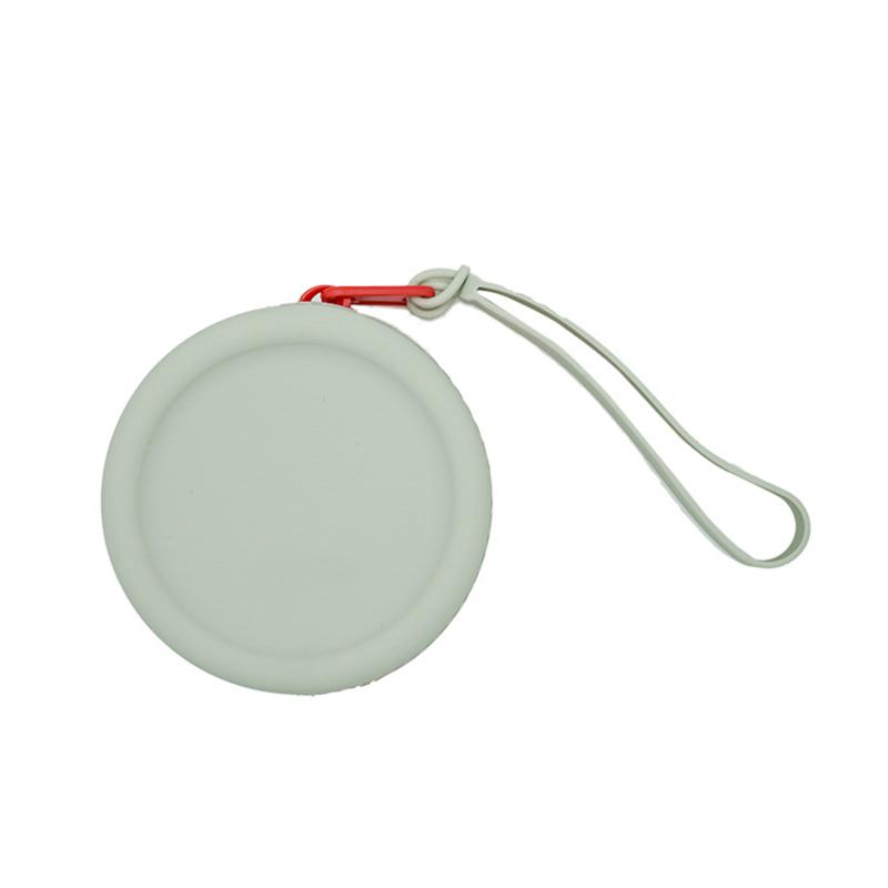 Cute Round Mini Wallet Silicone Coin Purse Coin Bag Solid Color Women Girls Key Bags Mini Headset Bags Purse Pouch Kid Gift