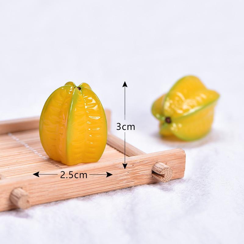 Adorable Cartoon Resin Miniature Fruits For Diy Decor And Craft Projects