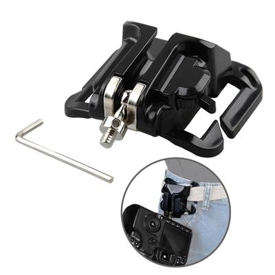 DSLR & Camera Waist Mount Camera Belt Clip with Fast Unlocking Mechanism Waist Clip Durable Carry Your Camera with Ease