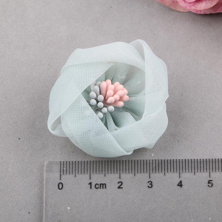 Frühlings-Haar- und Schuhblumen-Accessoires – handgefertigte Blumen aus Wolkengarn für Haarnadeln und Kleidungsdekor für Mädchen