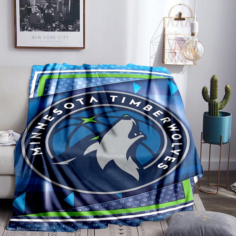 Timberwolves Logo Blanket Lightweight Flannel Bedding Blanket Perfect for Travel, Camping, Living Rooms, Offices, Sofas, Fan Christmas Gift