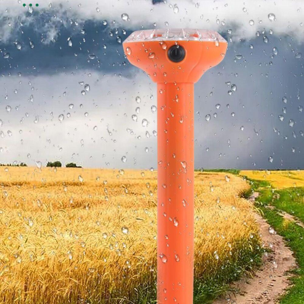 2pcs Waterproof Solar Powered Animals Repeller Smart Multi-Function Pest Rodent Repeller Long Endurance