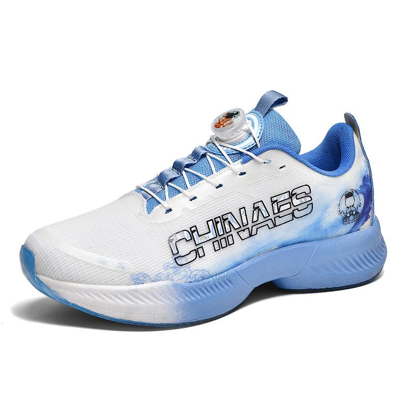 

Летние новые дышащие сетчатые модные спортивные туфли для родителей и детей с вращающейся пряжкой, мужские туфли, амортизирующие повседневные кроссовки для бега, мужская прямая трансляция 32