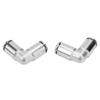 2Pcs All copper Nickel plated Elbow 90 Degree Air Hose Pneumatic Quick Connector Fittings(8mm)