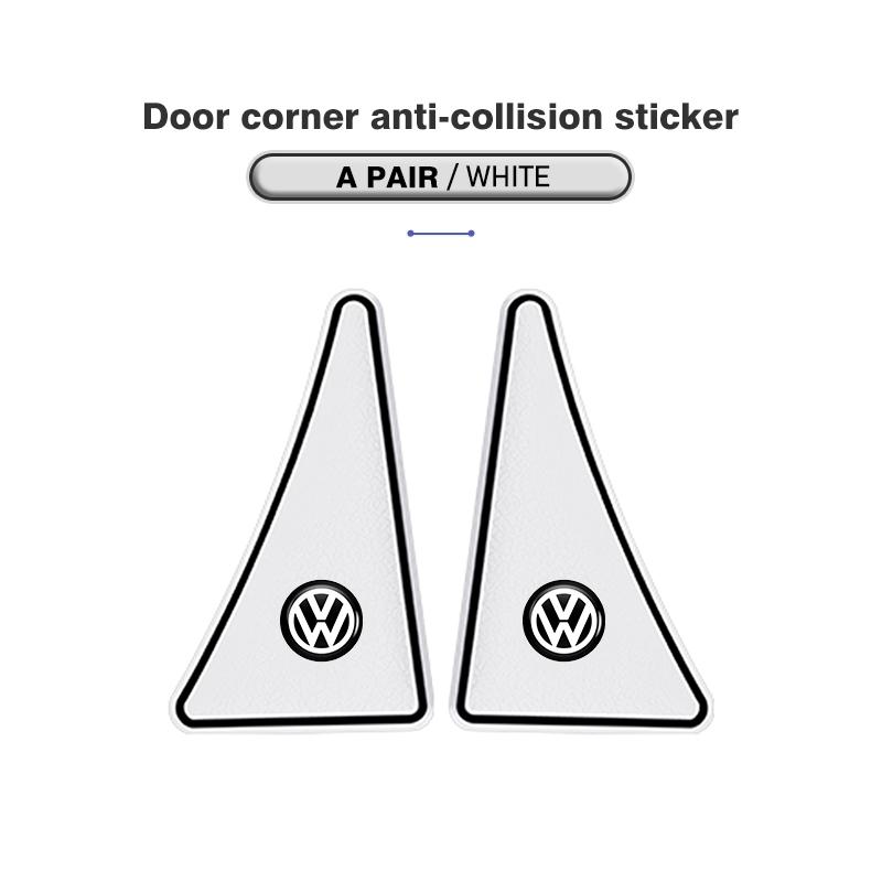 Valve Stems Caps For Volkswagen VW Car Door Corner Protective Cover Stickers Cover Car Accessories Polo Jetta Sagitar Magotan Pa zg0