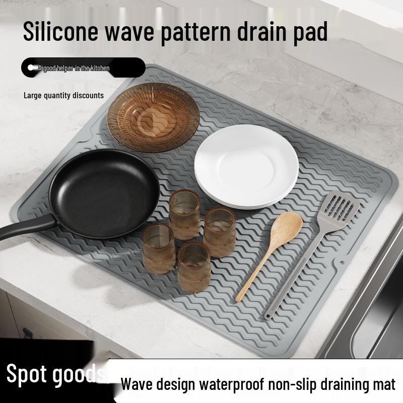 Tappetino da cucina in silicone: Tappetino Drenante, Resistente al Calore, Anti-scottatura e Protettivo per Fornelli e Piani di Lavoro.