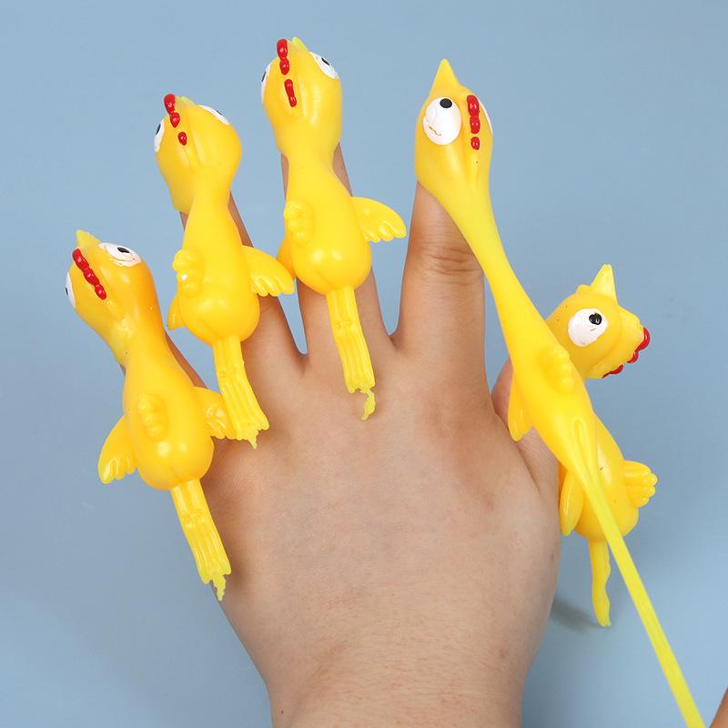 Finger Ejection Chick Decompression Toy Children's Trick Funny Gadgets Decompression Artifact Creative