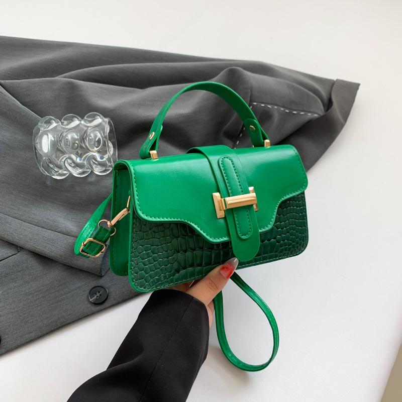 Foreign style light luxury casual simple handbag 2025 new retro niche design trend single shoulder crossbody small square bag