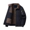Autumn and Winter Thickened Warm Windbreaker Men's Pilot Jacket Wool Jacket Men's Autumn Winter Thick Warm Bomber Jacket Coats