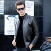 Men's Winter Padded Sheepskin Leather Jacket