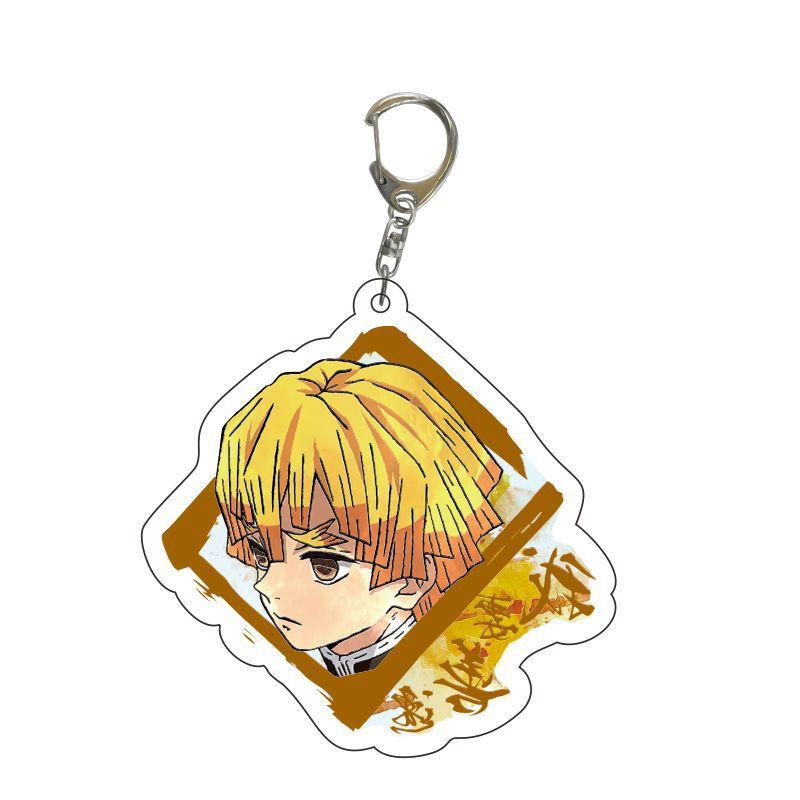 Demon Slayer Kimetsu No Yaiba Infinity Castle Acrylic Keychain Jewelry Tokitou Muichirou Iguro Obanai Action Model Model Toys