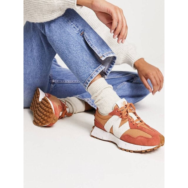 

Кроссовки New Balance 327 ярко-оранжевого цвета
