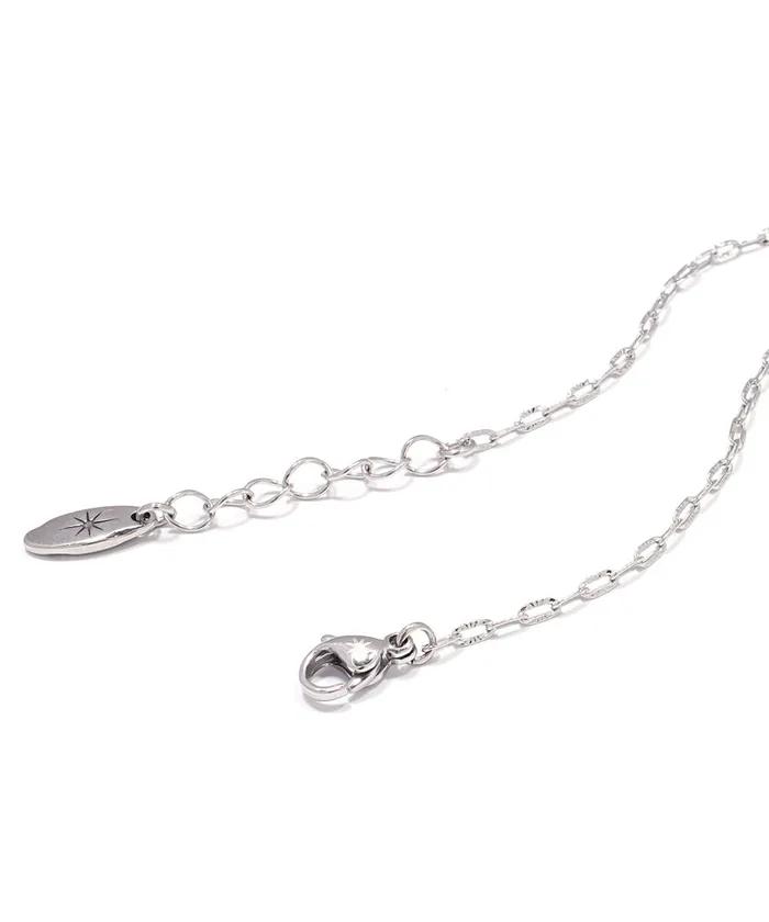 Sparkle Star Surgical Chain Necklace (PLT-NL-087_SV)