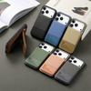 RFID Blocking Leather Card Back Phone Case for IPhone 17 Pro Max Cover Cases IPhone Air 17 16E 15 14 13 12 11 Protective Case