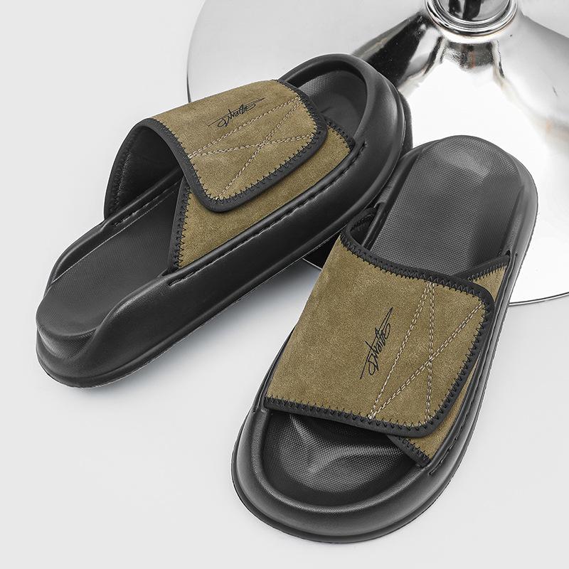 Slippers men's summer thick-soled stepping on shit feeling sports cool slippers outdoor beach casual shoes 471266-J