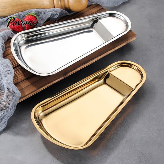 Countertop Soup Residue Catcher Stainless Steel Buffet Tray, Serving Spoon Holder with Food Tongs Easy To Clean Rack, Plate Rest for Bread Cake,