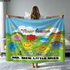 1PC Mr. Men Little Miss Custom Name Patterned Flannel Blanket Suitable For All Seasons for Home Decor Warmth and Comfort Gifts Holiday Present