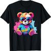 Buntes Teddybär-T-Shirt