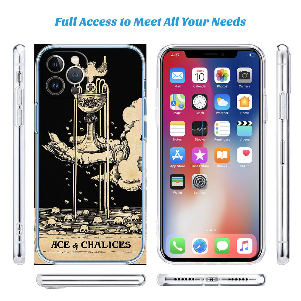 Divination Tarot Case for Motorola G10 G20 G04 E30 E40 E22 E20 E13 E15 G22 G23 G05 G75 G35 G55 E22S E7 G6 G7 G8 G9 Plus Power Play