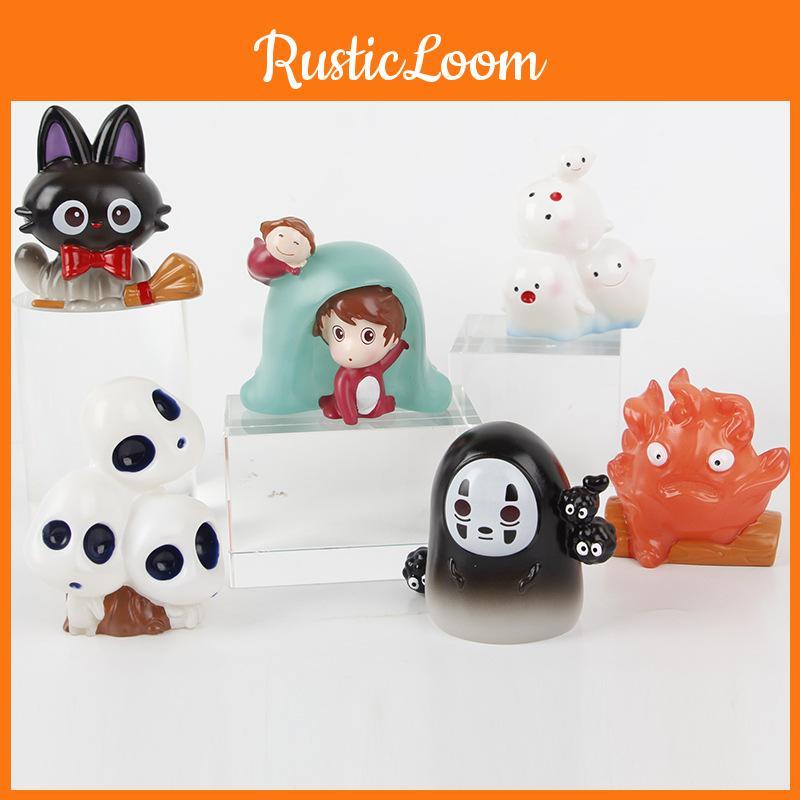 Colorful Movie Ghibli Character Blind Box Toys Featuring Ponyo No Face And Spirits Captivating