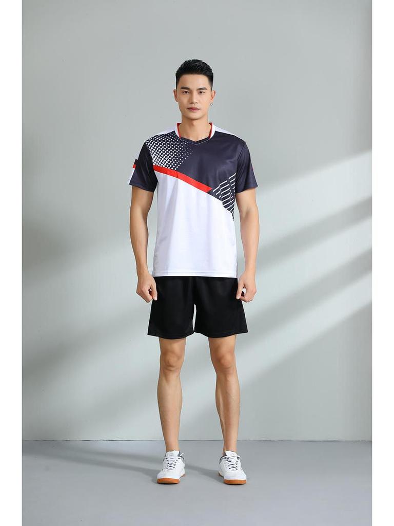 Quick-Dry Breathable Badminton & Tennis Team Uniform Set for Men & Women