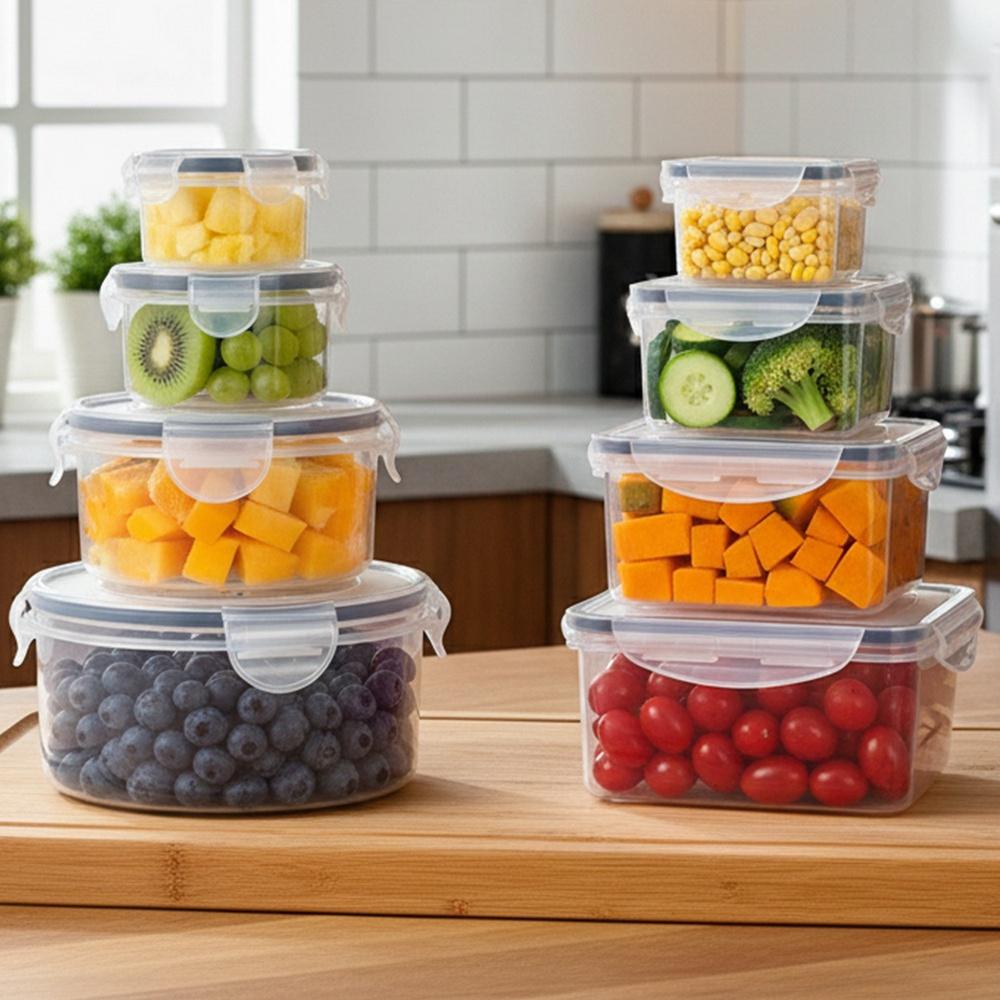 Food Containers With Lid And Seal 8 Pcs.