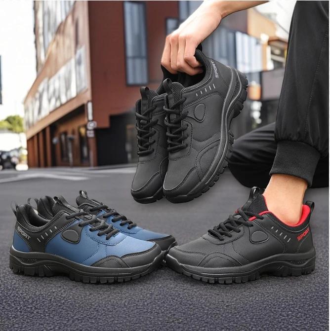 Men's Running Jogger Shoes Outdoor Waterproof Excursions Adventure Shoes Comfortable Athletic Nonskid Sneakers Tenis Masculino