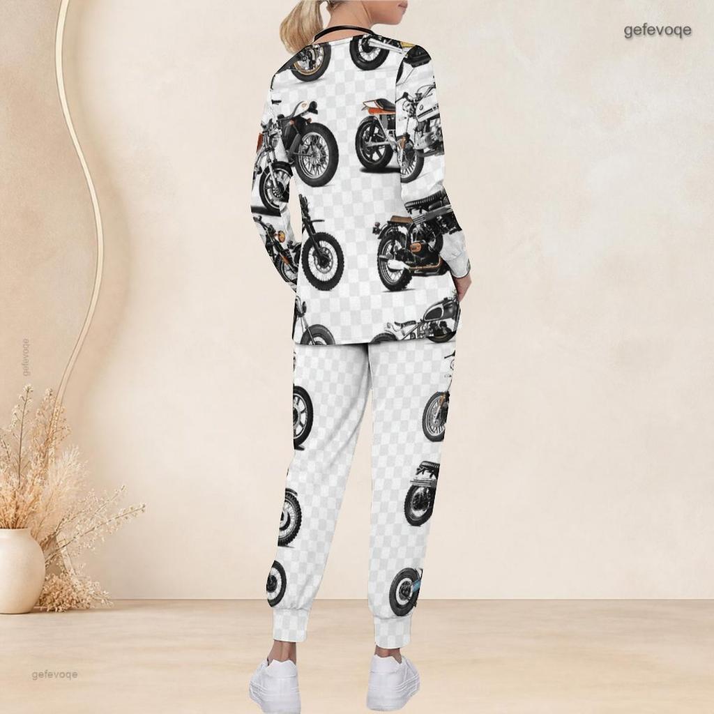 Conjunto de Uniforme de Enfermera para Mujer Tallas Grandes Cuello en V Manga Larga Estampado Patriótico Águila Calva Vintage