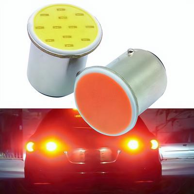 Bombillas de Señal de Giro Trasera de Maletero Reverso Luz de Camión Remolque Estacionamiento Auto Cob P21w 12Led 1156 BA15S 1157 BAY15D Lámpara de Coche Multicolor