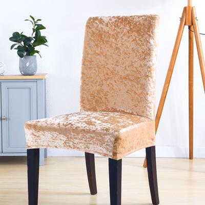 1 Pc Available Thickened Elastic Dining Chair Cover, Restaurant, Silver Fox Velvet Chair Cover, Elastic Table and Chair Cover
