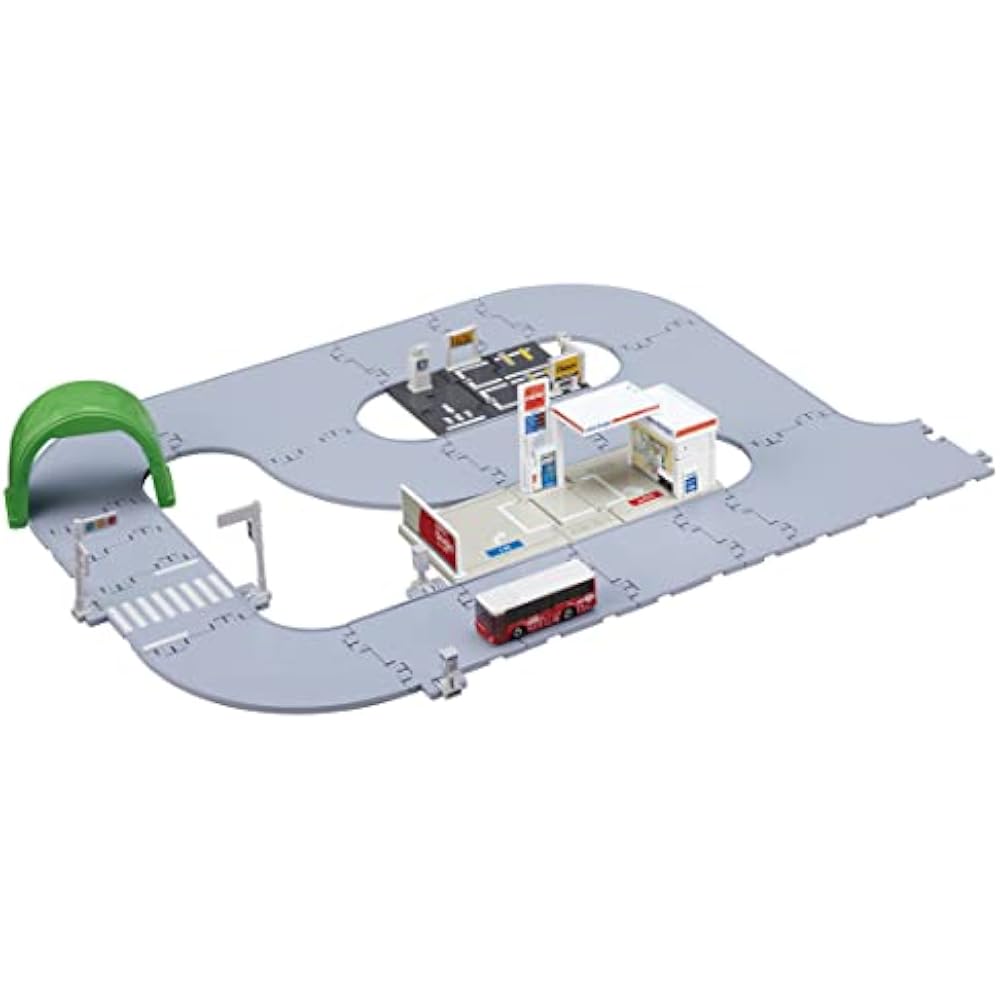 There are lots of things in Takara Tomy Mika Town and Doro! Tomica Town Set (with Tomica), Minica...
