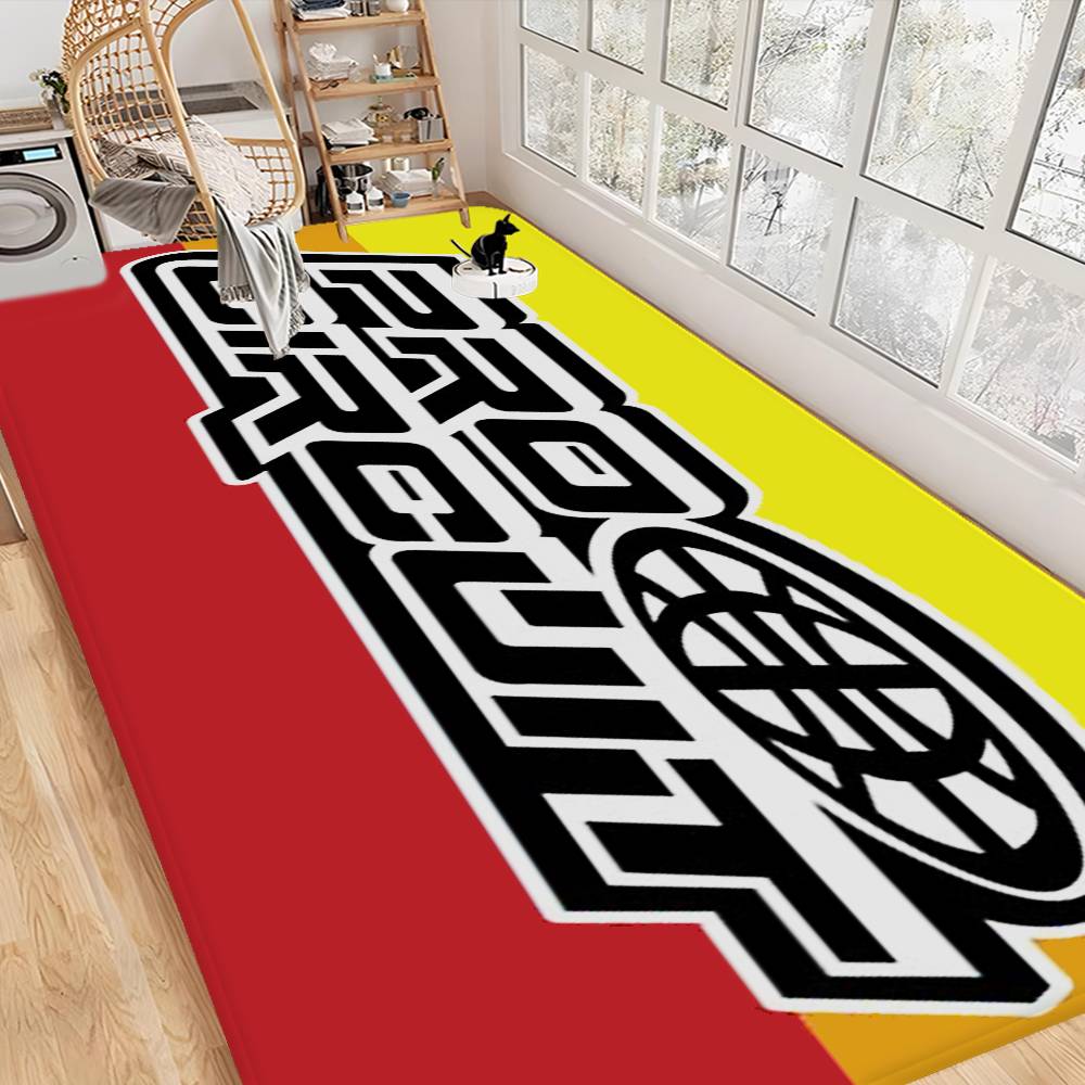 

Motorcycle Garage Pro Circuit Room Mats Retro Multiple Choice Living Room Kitchen Rug Non-Slip Welcome Rug 40x60cm