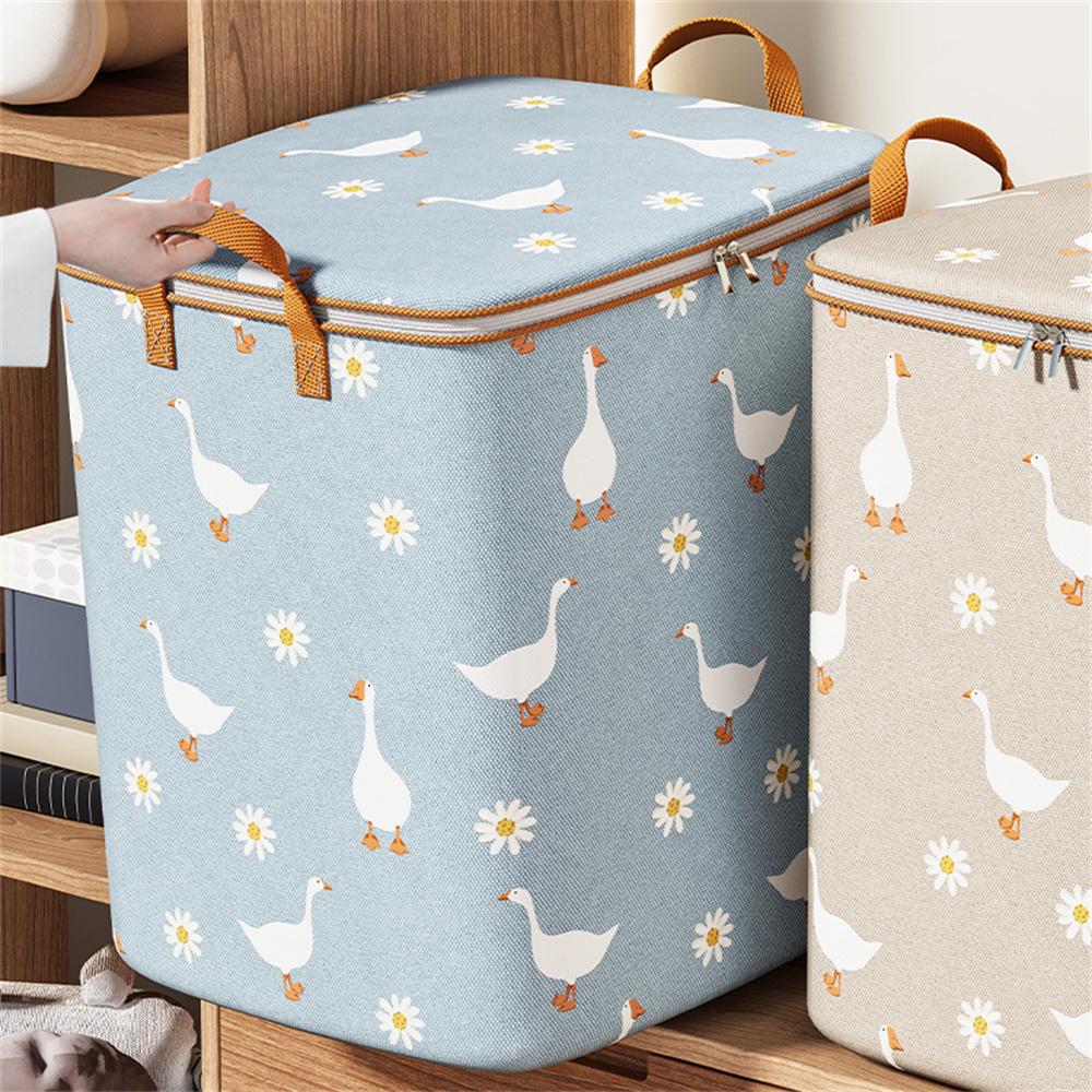 Large Capacity Clothes Quilt Storage Basket Foldable Quilt Storage Bag 100/140/180l Foldable Blanket Underwear Storage Box