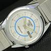 RENOVOVANÉ VINTAGE SEIKO 5 AUTO 7009A JAPONSKO PÁNSKÉ STŘÍBRNÉ HODINKY 593a-a311224-9 SKU593a-a311224