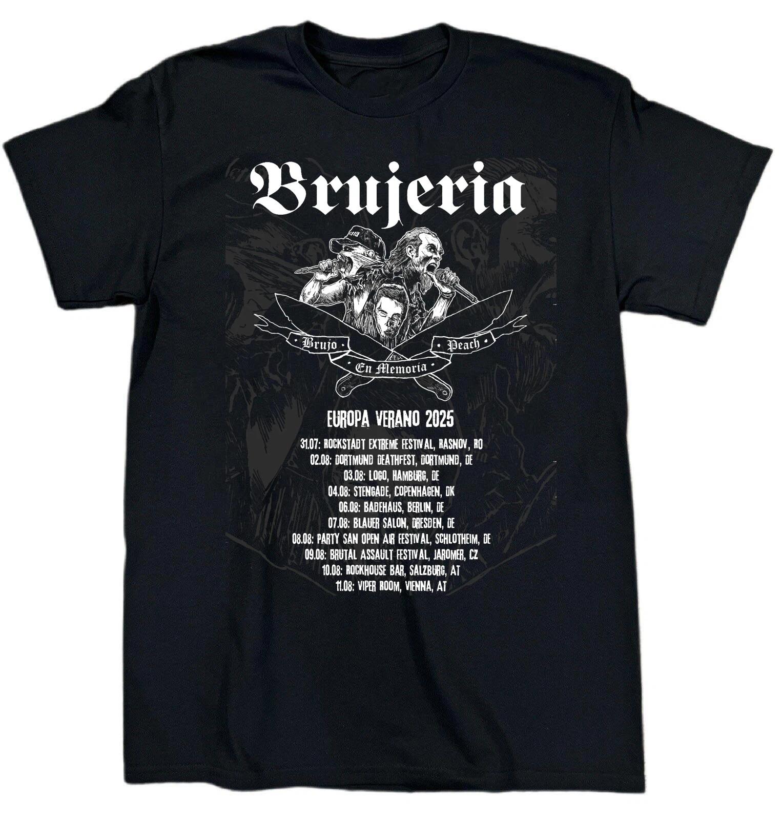 Men s and Women s T-shirts Hot! Brujeria Band Music Tour XXXXL