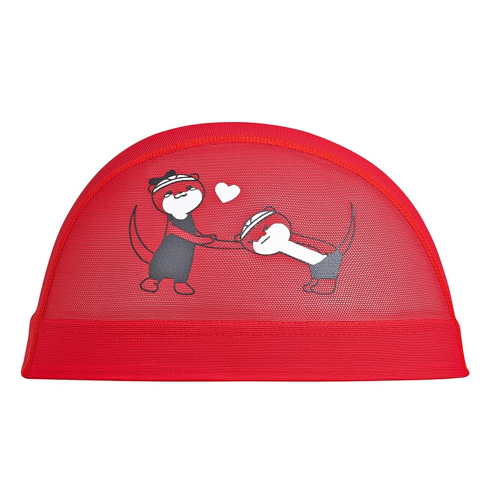 Mizuno Swim Mesh 2024 Size Size M Cap, Cap, Spring/Summer Model, Unisex, N2JWB009, 62 Red,