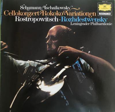 LP Record ROSTROPOWITSCH, ROZHDESTVENSKY, LEN - Schumann, Tchaikovsky, Cello Concer 2535112 Deutsche Grammo 1974 Germany Classical Used