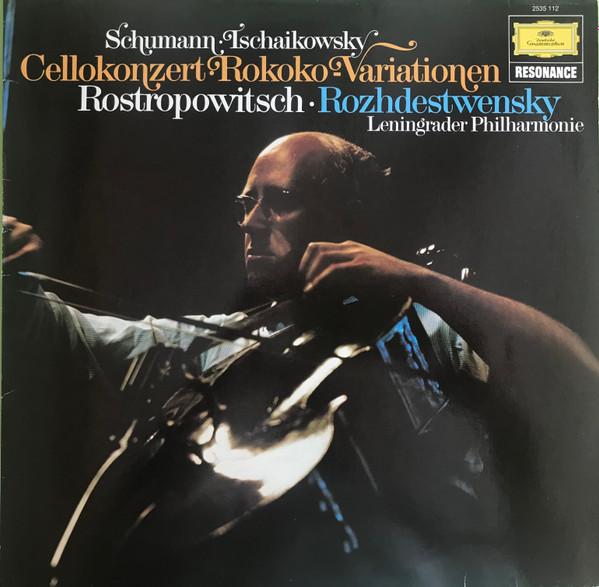 

LP Record ROSTROPOWITSCH, ROZHDESTVENSKY, LEN - Schumann, Tchaikovsky, Cello Concer 2535112 Deutsche Grammo 1974 Germany Classical Used