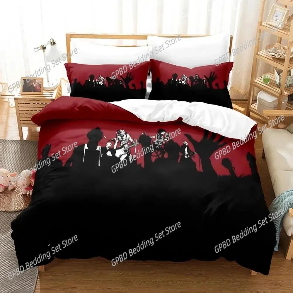 Anime Nana Black Stones Bedding Set For Bedroom Soft Modern Bedspreads Comefortable Kids Duvet Cover Quilt Cover And Pillowcase