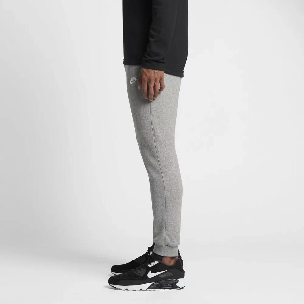 Nike Joggeri casual din tricot cu logo-ul de culoare uni Pantaloni pentru bărbați Gri 804409-063