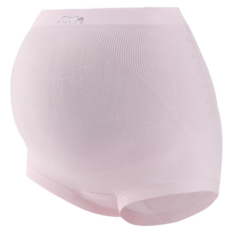 Large Size Women's Spring and Autumn 7A Antibacterial Breathable Crotch High Waist Belly Support Pregnant Underwear
