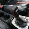 Odinis automobilio pavarų perjungimo svirties rankenėlės dangtelis Apsauginiai žiedai Dangteliai Jeep Renegade 2014 -2021 Compass 2017-2020 AT Interjero Aksesuaras