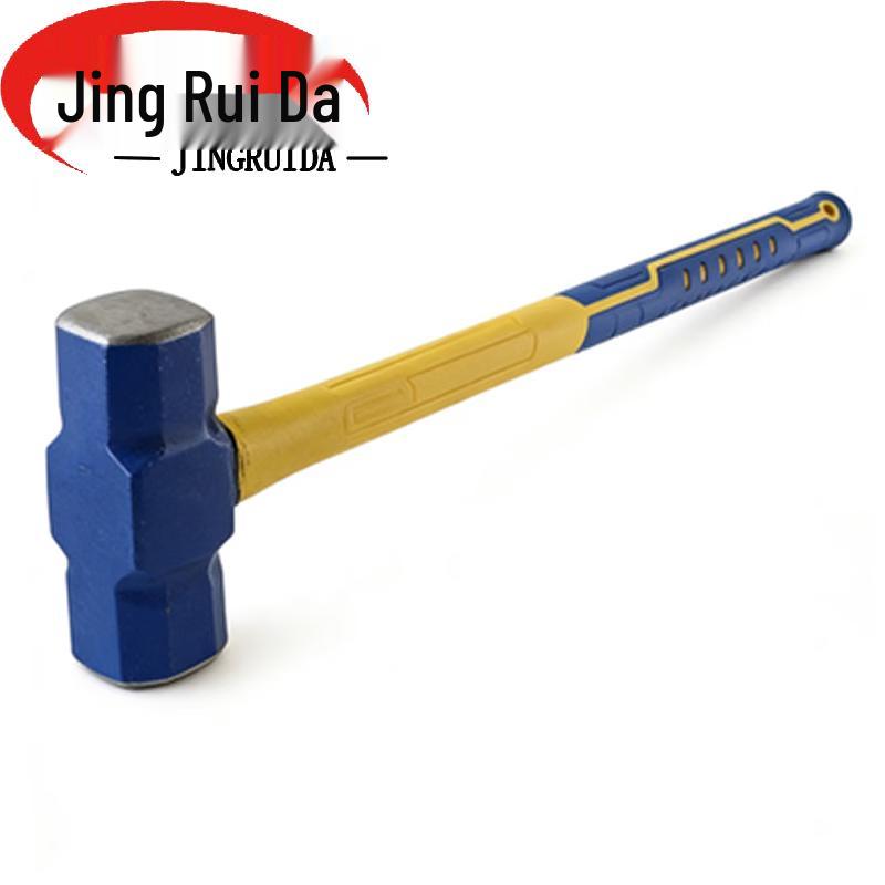 JINGRUIDA 30LB Rubber Handle Fitness Hammer